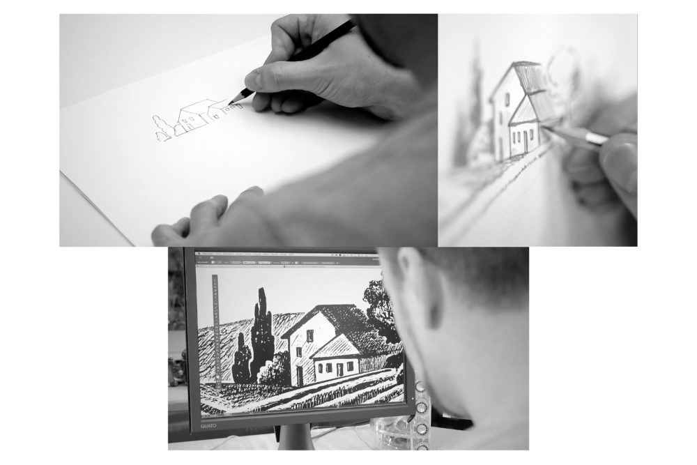 Wesemann Agency Braunschweig - Project - Branding - Logo sketch - DelaFerma